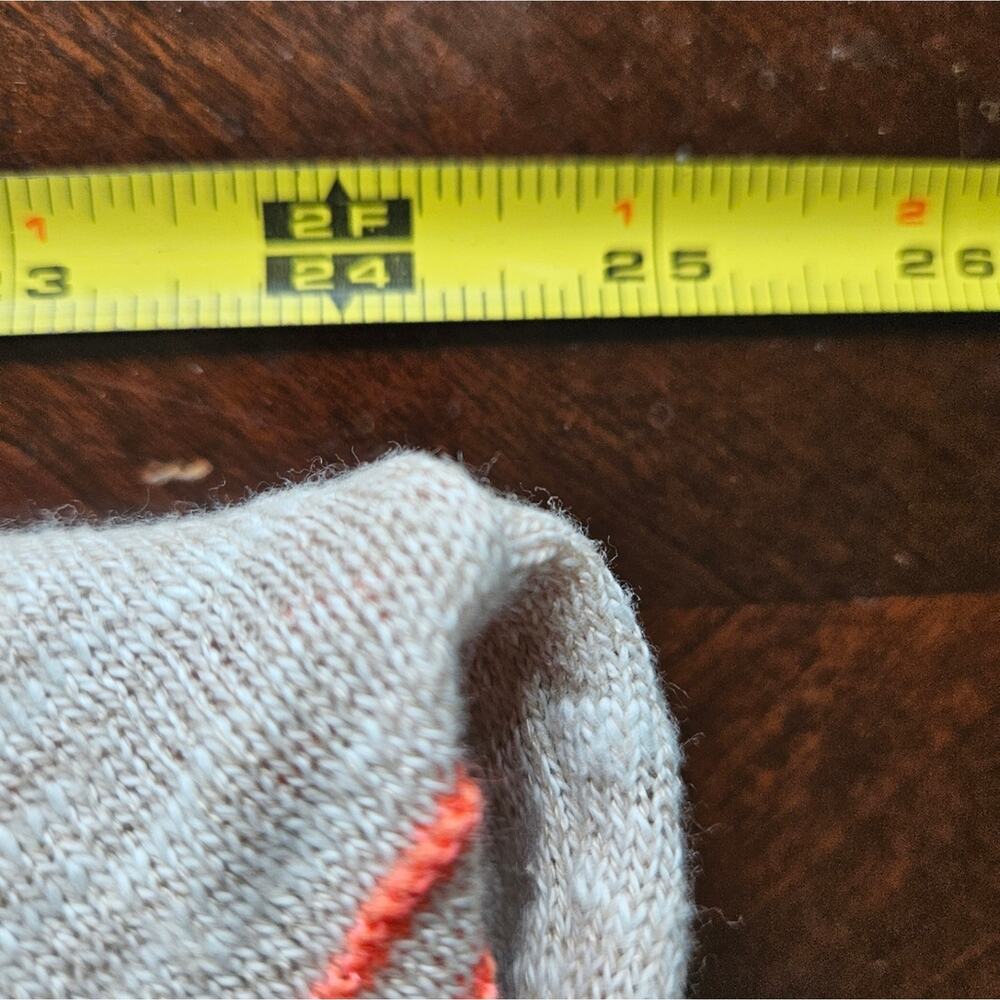 Madewell Bradley Cardigan Sweater Neon Textured Stripes Pocket Large Long Sleeve - Picture 15 of 16